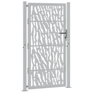 Gartentor 100x175 cm Verwitterungsstahl Trace Design