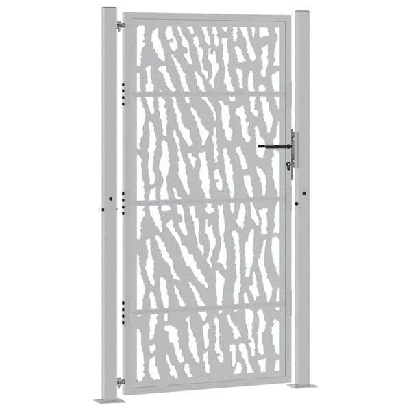 Gartentor 100x175 cm Verwitterungsstahl Trace Design