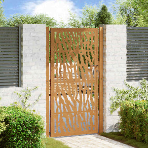 Gartentor 100x175 cm Verwitterungsstahl Trace Design