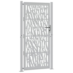 Gartentor 100x200 cm Verwitterungsstahl Trace Design