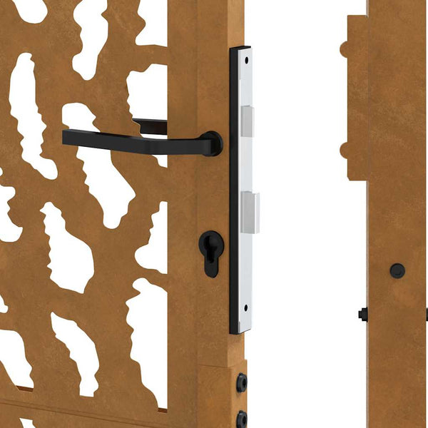 Gartentor 100x200 cm Verwitterungsstahl Trace Design