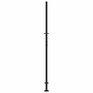 Gartentor Schwarz 100x200 cm Stahl Flammendesign