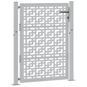 Gartentor 100x125 cm Verwitterungsstahl Kreuzdesign