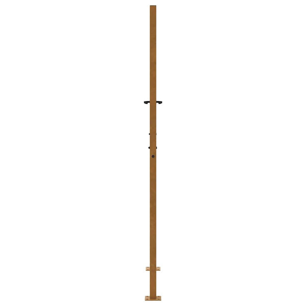Gartentor 100x175 cm Verwitterungsstahl Kreuzdesign