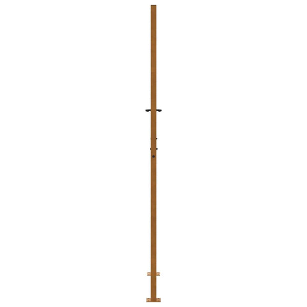 Gartentor 100x200 cm, Verwitterungsstahl, Kreuzdesign