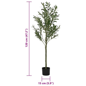Künstlicher Olivenbaum, 120 cm, 450 Blätter