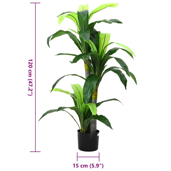 Künstlicher Drachenbaum Grün, 120cm