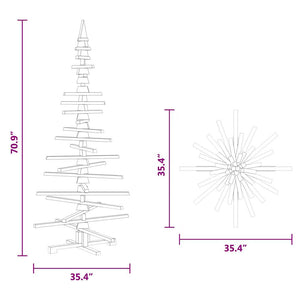 Holz Weihnachtsbaum 180cm Kiefer zum Schmücken