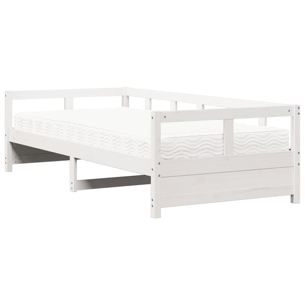 Tagesbett mit Matratze Kiefer Massivholz 80x200 cm