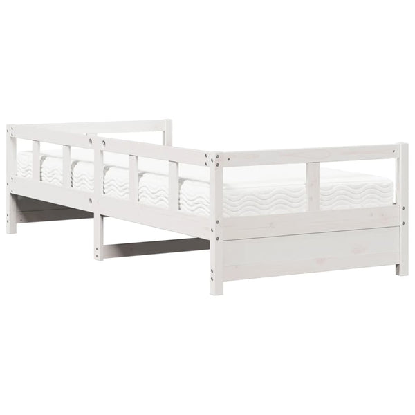 Tagesbett mit Matratze Kiefer Massivholz 80x200 cm