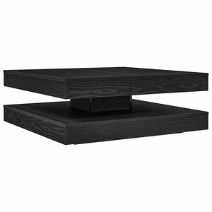 Drehbarer Couchtisch Schwarz Eiche 90x90 cm