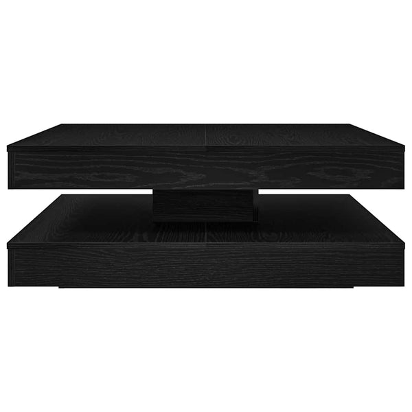 Drehbarer Couchtisch Schwarz Eiche 90x90 cm