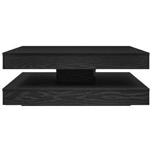 Drehbarer Couchtisch Schwarz Eiche 90x90 cm