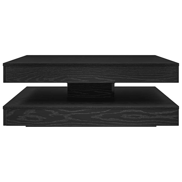 Drehbarer Couchtisch Schwarz Eiche 90x90 cm