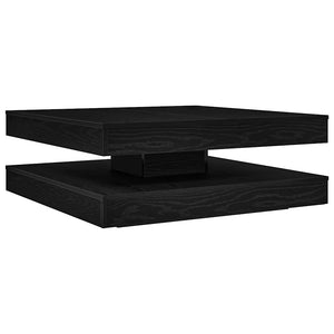 Drehbarer Couchtisch Schwarz Eiche 90x90 cm