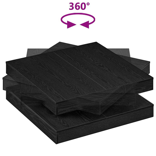 Drehbarer Couchtisch Schwarz Eiche 90x90 cm