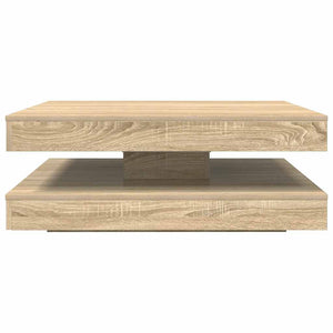 Drehbarer Couchtisch Sonoma-Eiche 90x90 cm