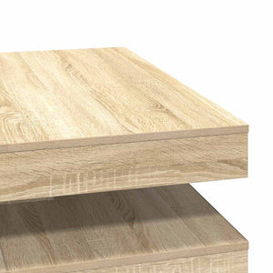 Drehbarer Couchtisch Sonoma-Eiche 90x90 cm