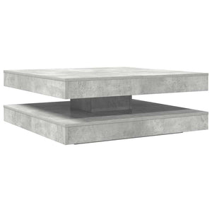 Drehbarer Couchtisch Betongrau 90x90 cm