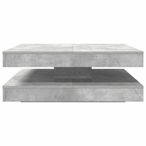 Drehbarer Couchtisch Betongrau 90x90 cm