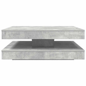 Drehbarer Couchtisch Betongrau 90x90 cm