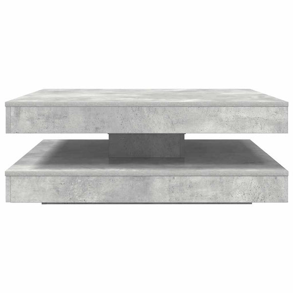 Drehbarer Couchtisch Betongrau 90x90 cm