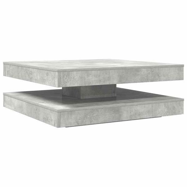 Drehbarer Couchtisch Betongrau 90x90 cm
