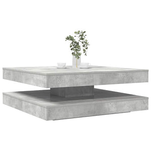 Drehbarer Couchtisch Betongrau 90x90 cm