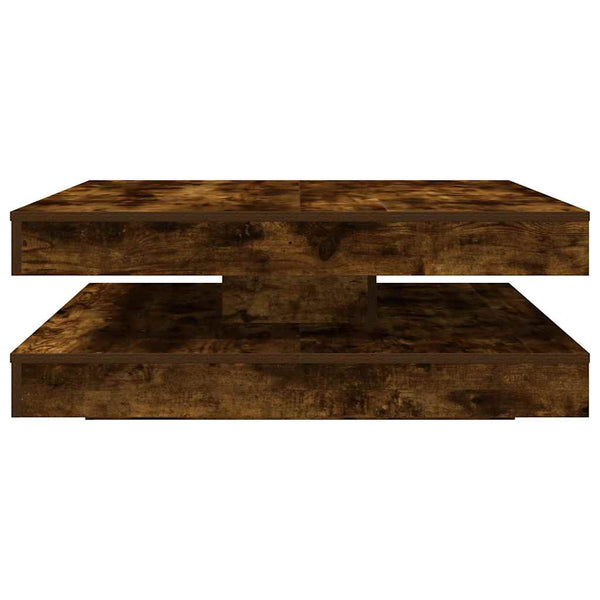 Drehbarer Couchtisch Räuchereiche 90x90 cm
