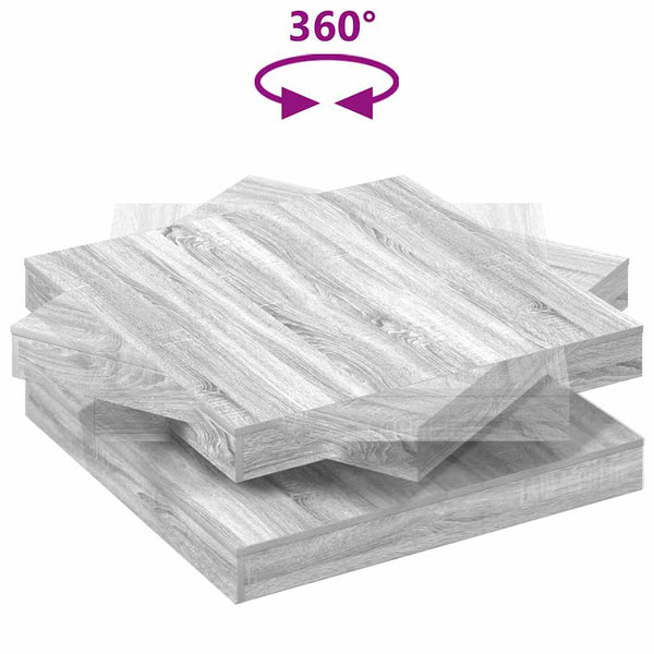 Drehbarer Couchtisch Grau Sonoma 90x90 cm