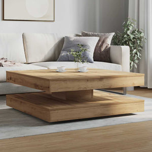 Drehbarer Couchtisch Artisan-Eiche 90x90 cm
