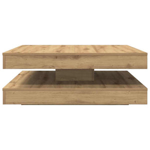 Drehbarer Couchtisch Artisan-Eiche 90x90 cm