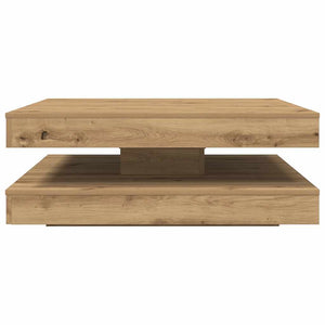 Drehbarer Couchtisch Artisan-Eiche 90x90 cm