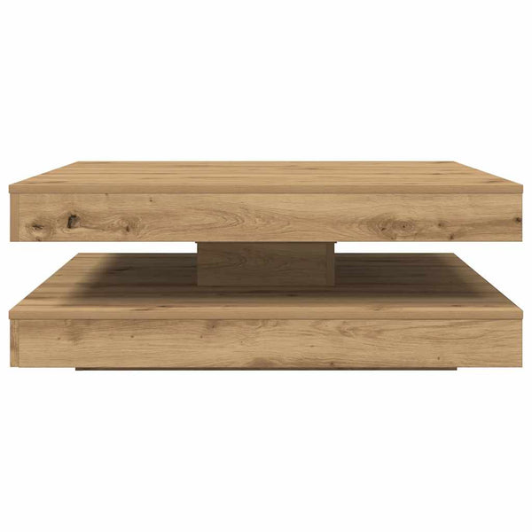 Drehbarer Couchtisch Artisan-Eiche 90x90 cm