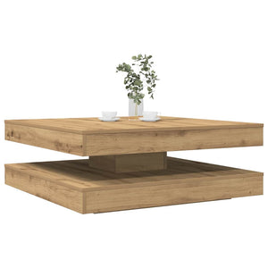 Drehbarer Couchtisch Artisan-Eiche 90x90 cm