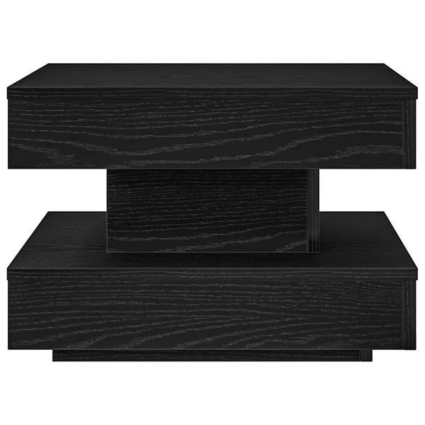 Drehbarer Couchtisch Schwarz 50x50 cm