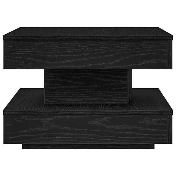 Drehbarer Couchtisch Schwarz 50x50 cm