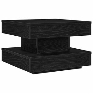 Drehbarer Couchtisch Schwarz 50x50 cm