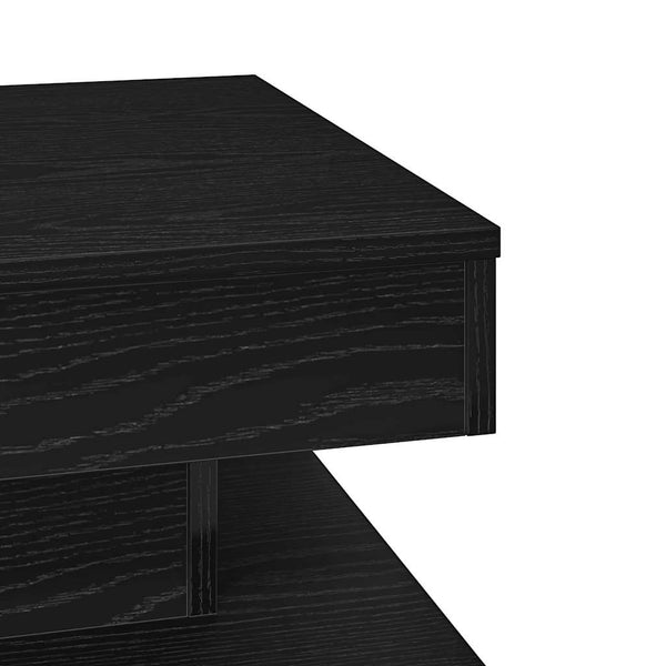 Drehbarer Couchtisch Schwarz 50x50 cm