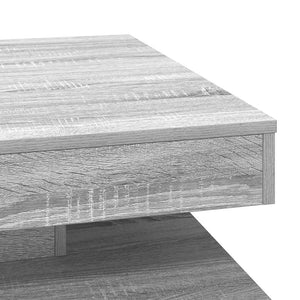 Drehbarer Couchtisch Grau Sonoma 70x70 cm