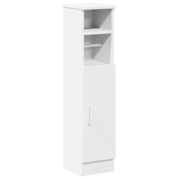 Badezimmerschrank Weiß mit Rollenhalter