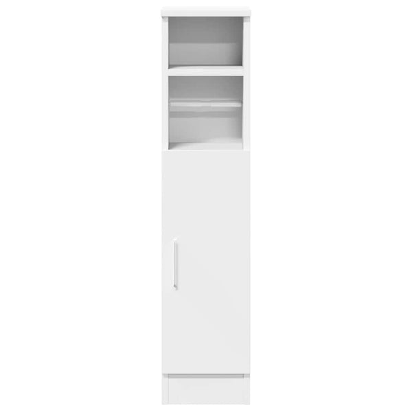 Badezimmerschrank Weiß mit Rollenhalter