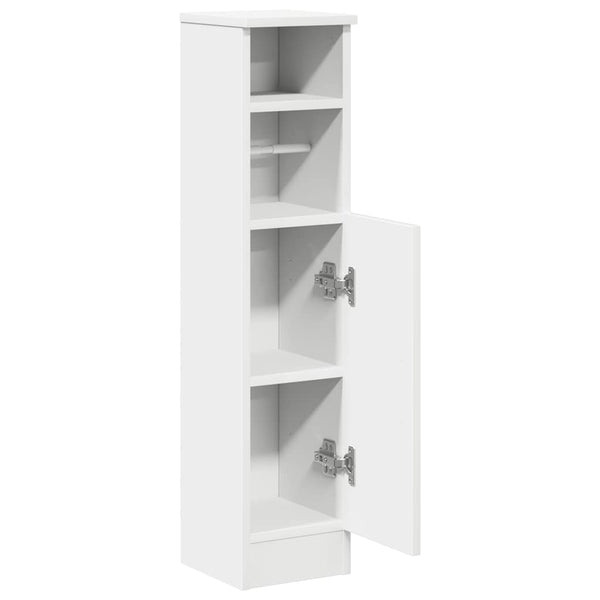 Badezimmerschrank Weiß mit Rollenhalter