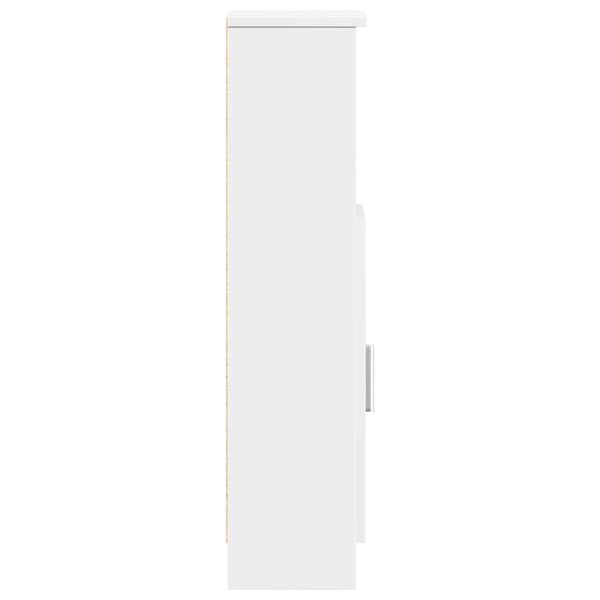 Badezimmerschrank Weiß mit Rollenhalter