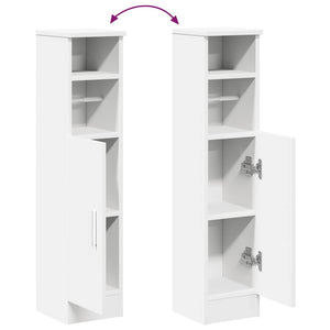 Badezimmerschrank Weiß mit Rollenhalter