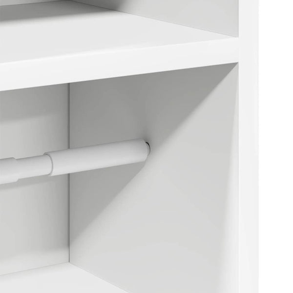Badezimmerschrank Weiß mit Rollenhalter