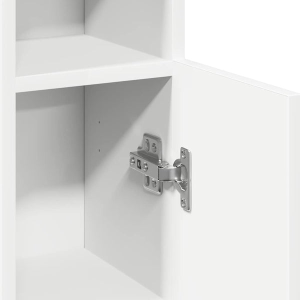 Badezimmerschrank Weiß mit Rollenhalter