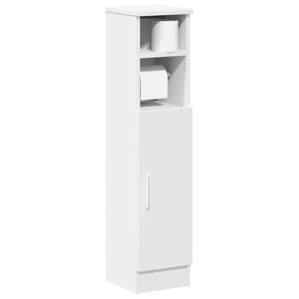 Badezimmerschrank Weiß mit Rollenhalter