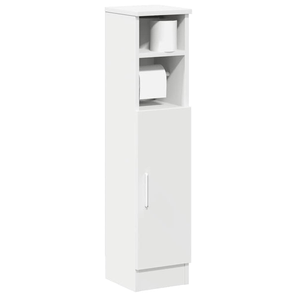 Badezimmerschrank Weiß mit Rollenhalter