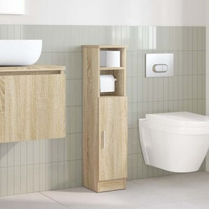 Badezimmerschrank Sonoma Eiche mit Rollenhalter